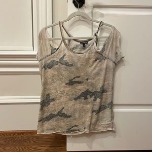 Express open shoulder T-shirt